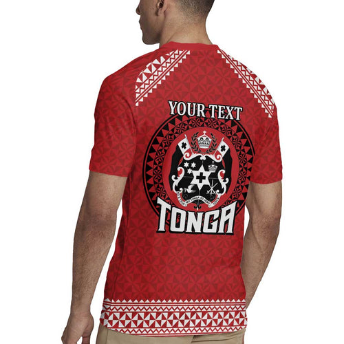 Tonga Rugby XIII Custom Rugby Jersey Mate Ma'a Tonga with Ngatu Pattern