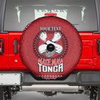 Tonga Rugby XIII Custom Spare Tire Cover Mate Ma'a Tonga with Ngatu Pattern