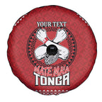 Tonga Rugby XIII Custom Spare Tire Cover Mate Ma'a Tonga with Ngatu Pattern