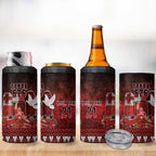 Custom Tonga 676 Haʻamonga ʻa Maui 4 in 1 Can Cooler Tumbler Tongan Sipi Tau Unique Dance
