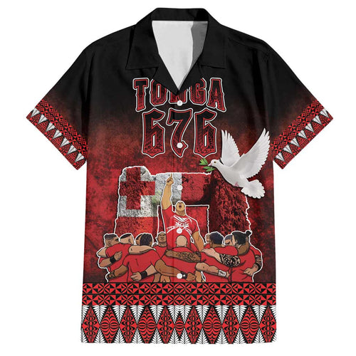 Custom Tonga 676 Haʻamonga ʻa Maui Family Matching Off Shoulder Maxi Dress and Hawaiian Shirt Tongan Sipi Tau Unique Dance
