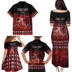 Custom Tonga 676 Haʻamonga ʻa Maui Family Matching Puletasi and Hawaiian Shirt Tongan Sipi Tau Unique Dance