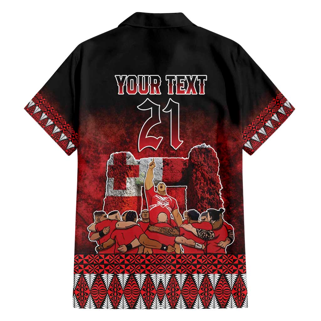 Custom Tonga 676 Haʻamonga ʻa Maui Family Matching Puletasi and Hawaiian Shirt Tongan Sipi Tau Unique Dance