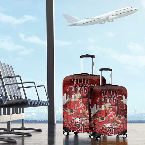 Custom Tonga 676 Haʻamonga ʻa Maui Luggage Cover Tongan Sipi Tau Unique Dance