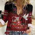 Custom Tonga 676 Haʻamonga ʻa Maui Women Casual Shirt Tongan Sipi Tau Unique Dance