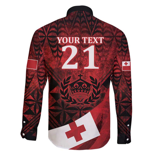 Custom Tonga XIII Rugby Tribal Tattoo Family Matching Tank Maxi Dress and Hawaiian Shirt Mate Ma'a Tonga Kupesi Ngatu Grunge Style