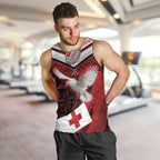 Custom Tonga XIII Rugby Tribal Tattoo Men Tank Top Mate Ma'a Tonga Kupesi Ngatu Grunge Style