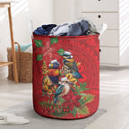 Aussie Native Bird Laundry Basket Aboriginal Inspired Christmas - Aussie Hoodie