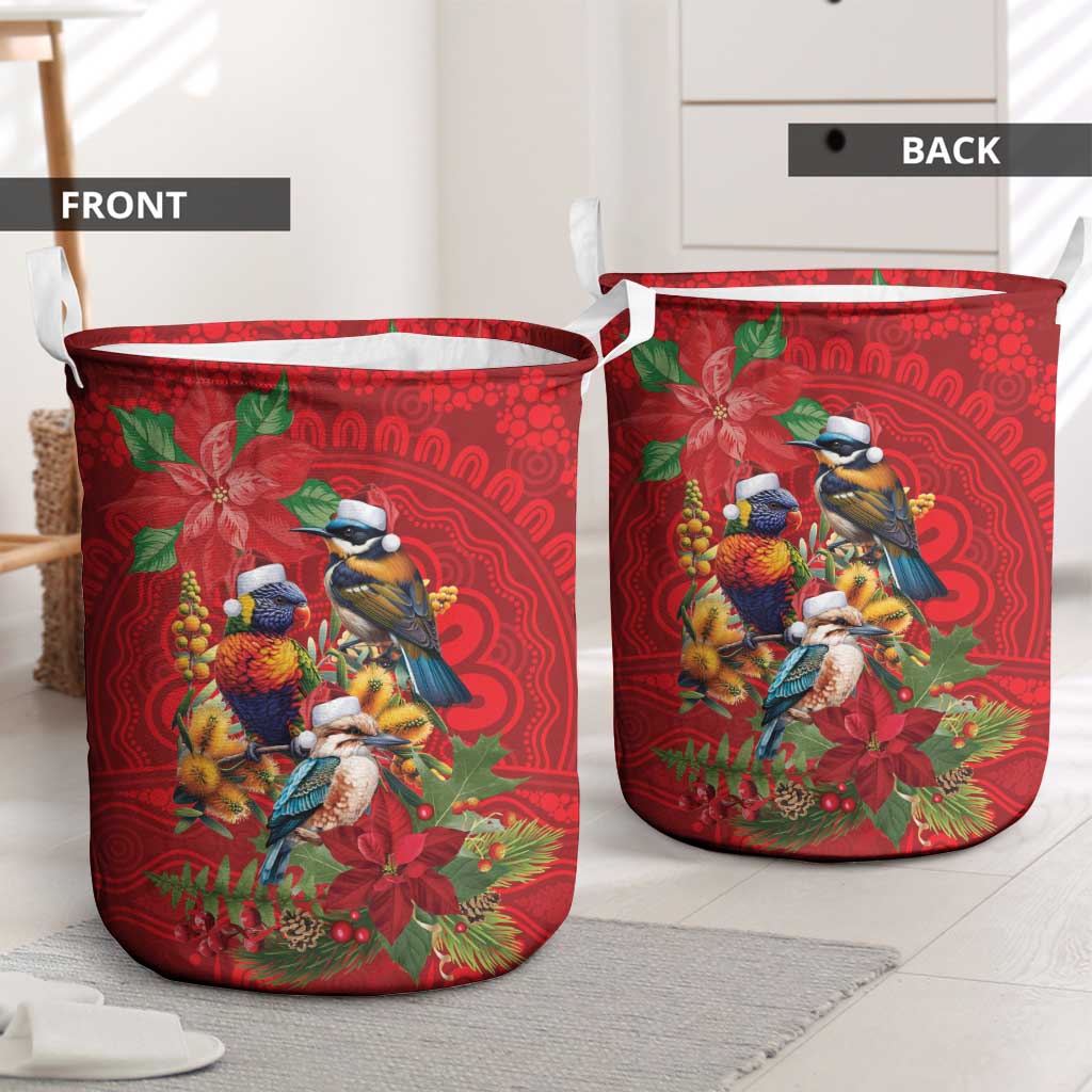 Aussie Native Bird Laundry Basket Aboriginal Inspired Christmas - Aussie Hoodie