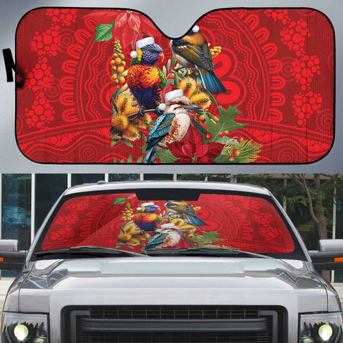 Aussie Native Bird Auto Sun Shade Aboriginal Inspired Christmas - Aussie Hoodie