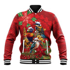 Aussie Native Bird Baseball Jacket Aboriginal Inspired Christmas - Aussie Hoodie