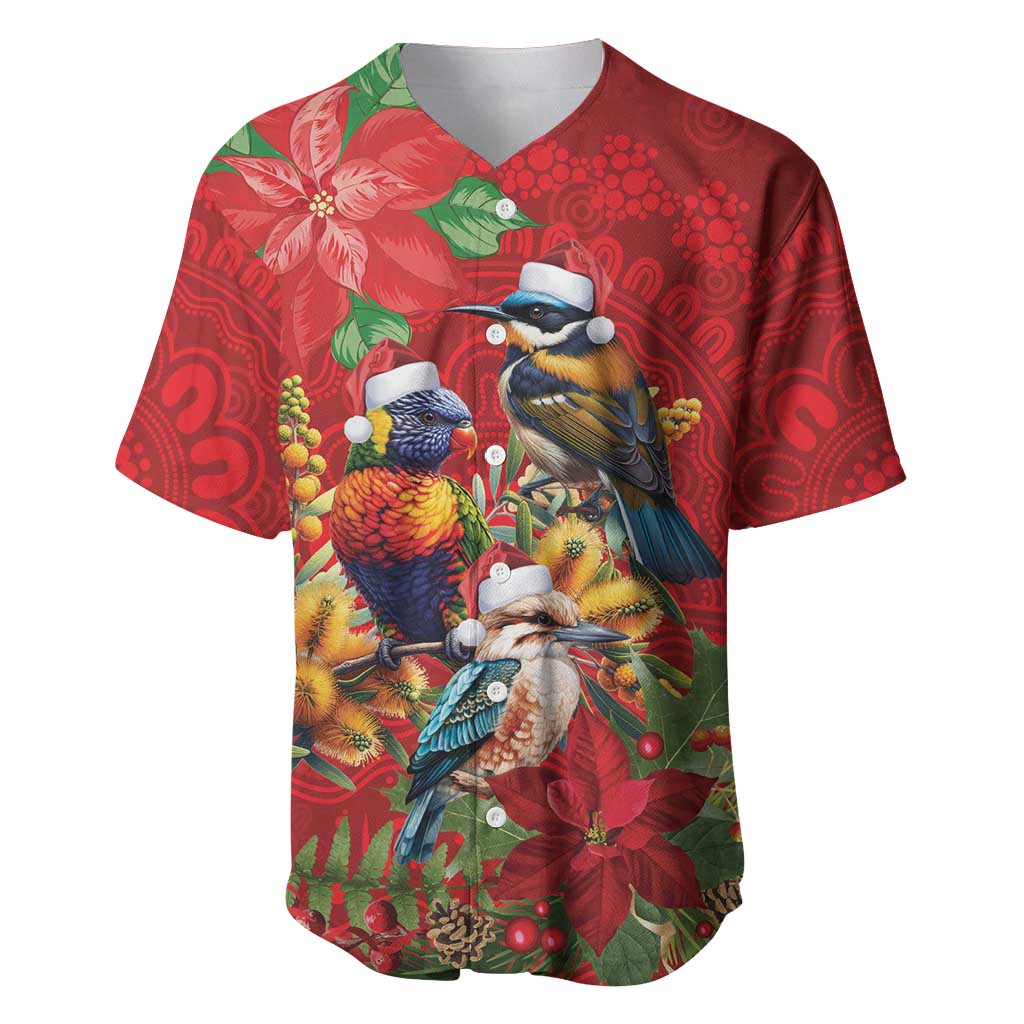 Aussie Native Bird Baseball Jersey Aboriginal Inspired Christmas - Aussie Hoodie