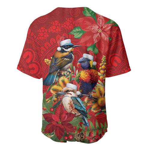 Aussie Native Bird Baseball Jersey Aboriginal Inspired Christmas - Aussie Hoodie