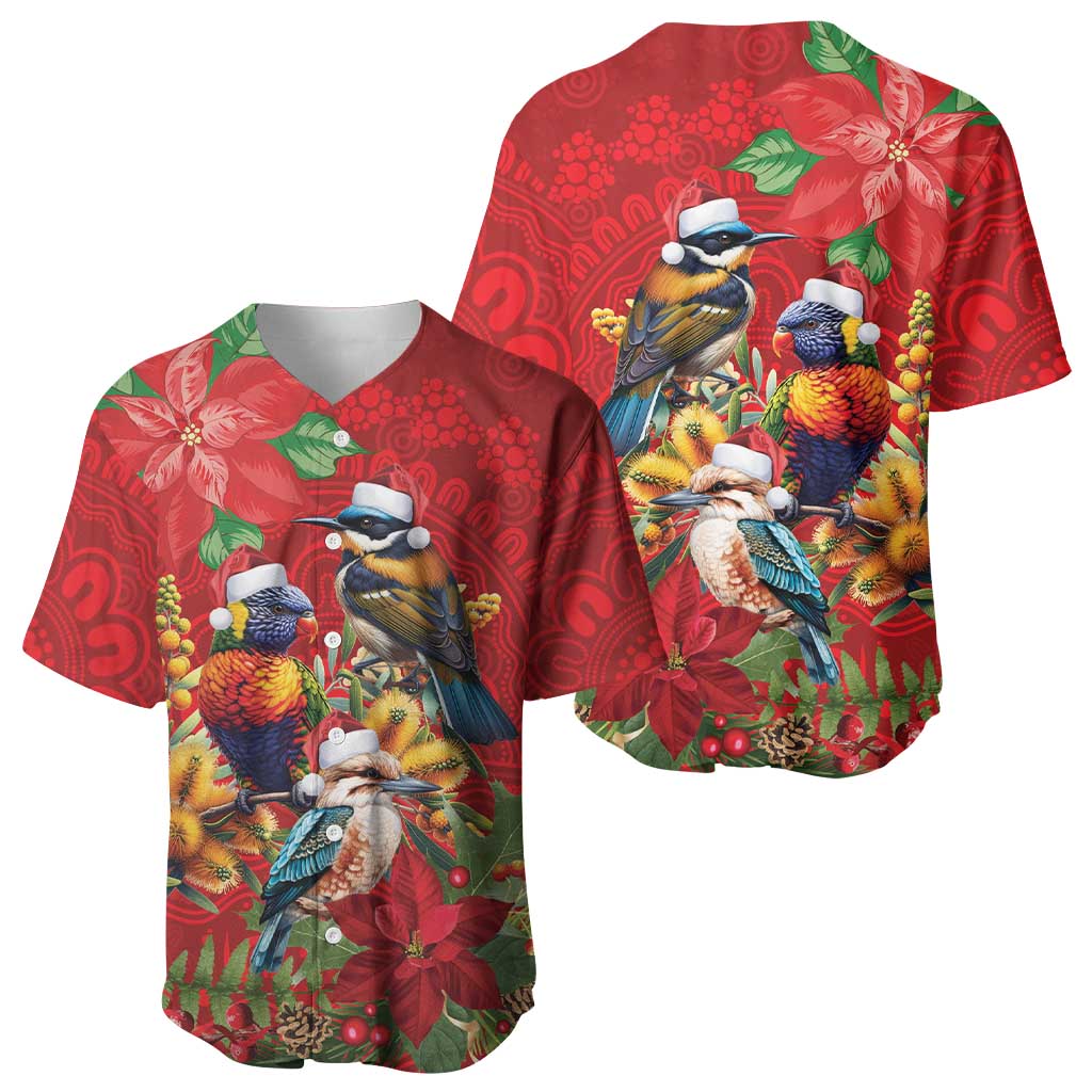 Aussie Native Bird Baseball Jersey Aboriginal Inspired Christmas - Aussie Hoodie