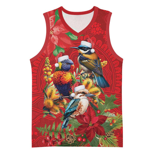 Aussie Native Bird Basketball Jersey Aboriginal Inspired Christmas - Aussie Hoodie