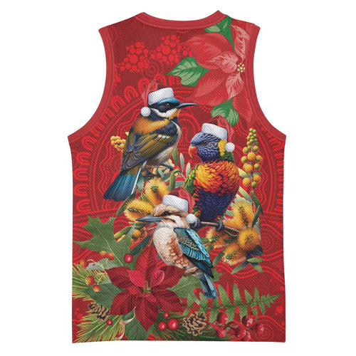 Aussie Native Bird Basketball Jersey Aboriginal Inspired Christmas - Aussie Hoodie