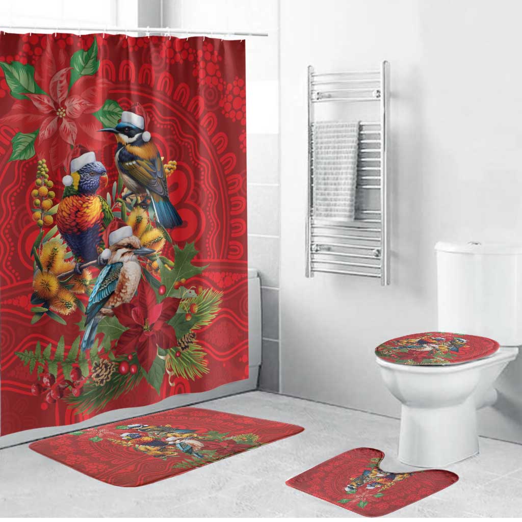 Aussie Native Bird Bathroom Set Aboriginal Inspired Christmas - Aussie Hoodie