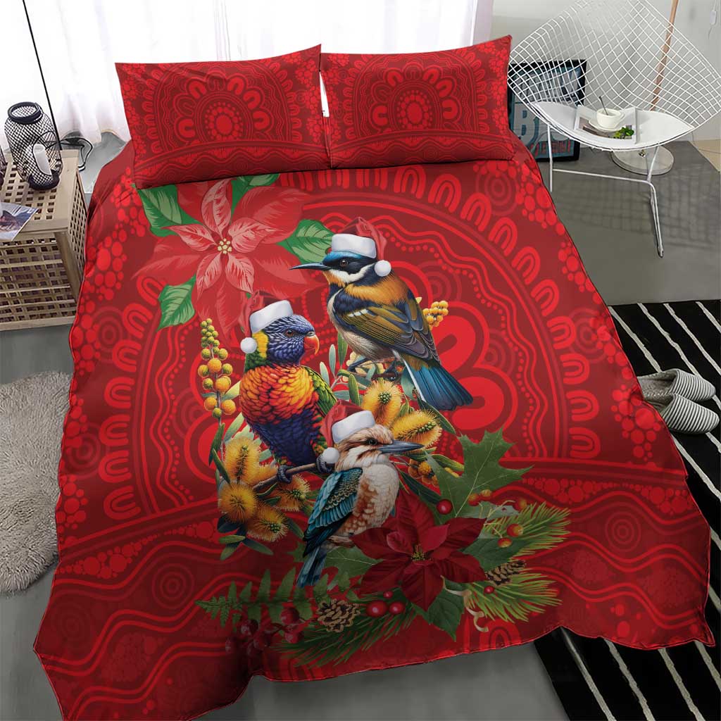 Aussie Native Bird Bedding Set Aboriginal Inspired Christmas - Aussie Hoodie