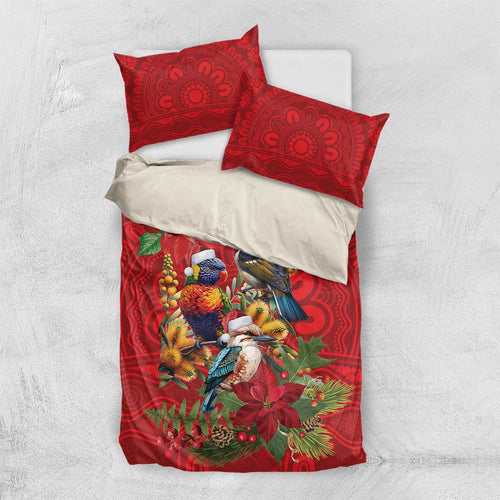Aussie Native Bird Bedding Set Aboriginal Inspired Christmas - Aussie Hoodie