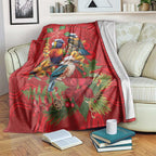 Aussie Native Bird Blanket Aboriginal Inspired Christmas - Aussie Hoodie