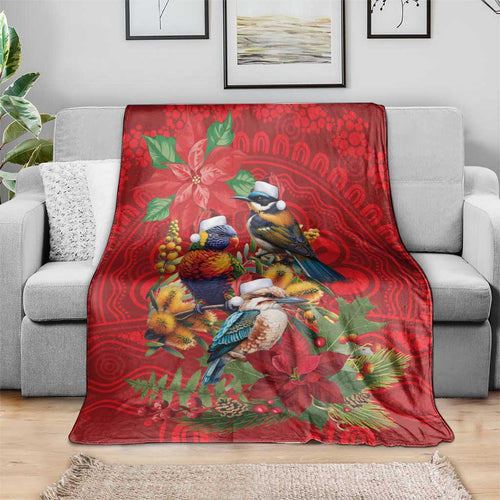 Aussie Native Bird Blanket Aboriginal Inspired Christmas - Aussie Hoodie