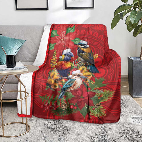 Aussie Native Bird Blanket Aboriginal Inspired Christmas - Aussie Hoodie