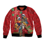 Aussie Native Bird Bomber Jacket Aboriginal Inspired Christmas - Aussie Hoodie