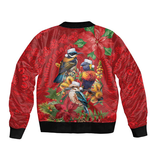Aussie Native Bird Bomber Jacket Aboriginal Inspired Christmas - Aussie Hoodie