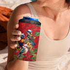 Aussie Native Bird 4 in 1 Can Cooler Tumbler Aboriginal Inspired Christmas - Aussie Hoodie