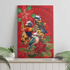 Aussie Native Bird Canvas Wall Art Aboriginal Inspired Christmas - Aussie Hoodie