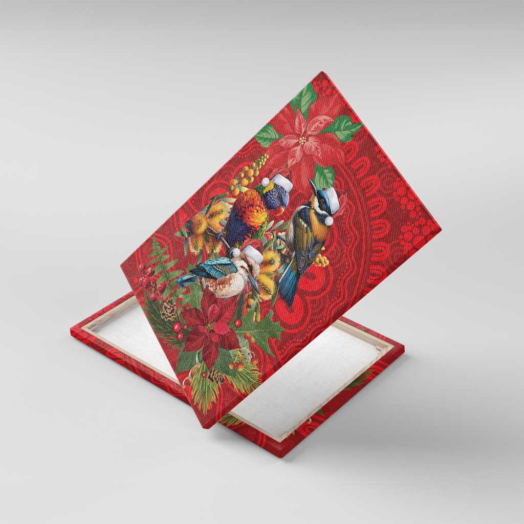 Aussie Native Bird Canvas Wall Art Aboriginal Inspired Christmas - Aussie Hoodie