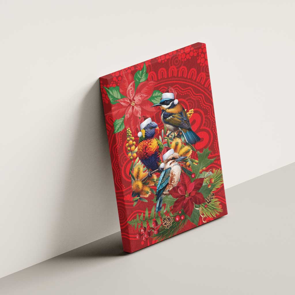 Aussie Native Bird Canvas Wall Art Aboriginal Inspired Christmas - Aussie Hoodie