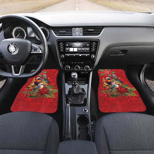 Aussie Native Bird Car Mats Aboriginal Inspired Christmas - Aussie Hoodie
