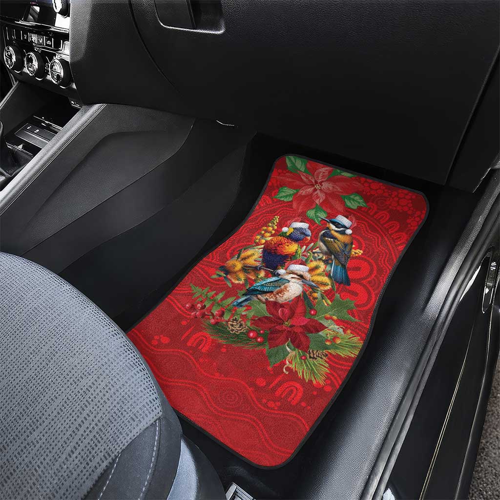 Aussie Native Bird Car Mats Aboriginal Inspired Christmas - Aussie Hoodie