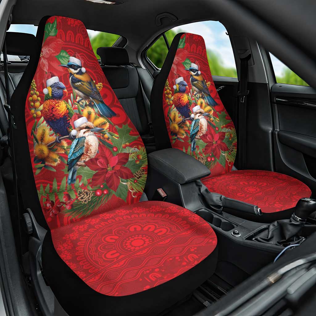 Aussie Native Bird Car Seat Cover Aboriginal Inspired Christmas - Aussie Hoodie