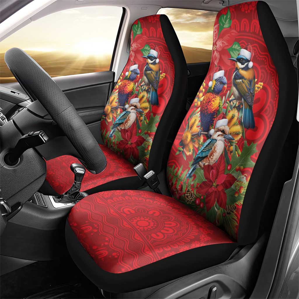 Aussie Native Bird Car Seat Cover Aboriginal Inspired Christmas - Aussie Hoodie