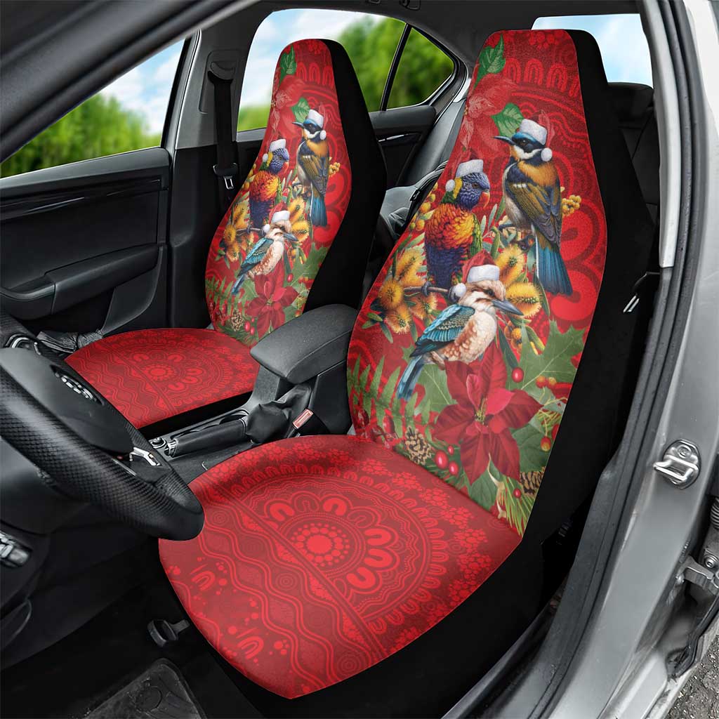 Aussie Native Bird Car Seat Cover Aboriginal Inspired Christmas - Aussie Hoodie