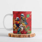 Aussie Native Bird Ceramic Mug Aboriginal Inspired Christmas - Aussie Hoodie