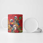 Aussie Native Bird Ceramic Mug Aboriginal Inspired Christmas - Aussie Hoodie