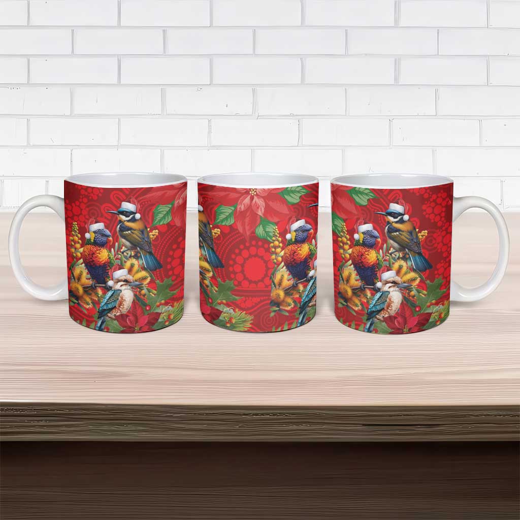 Aussie Native Bird Ceramic Mug Aboriginal Inspired Christmas - Aussie Hoodie