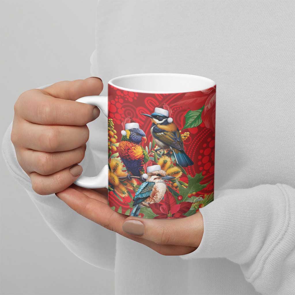 Aussie Native Bird Ceramic Mug Aboriginal Inspired Christmas - Aussie Hoodie