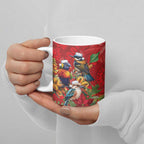 Aussie Native Bird Ceramic Mug Aboriginal Inspired Christmas - Aussie Hoodie