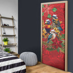 Aussie Native Bird Door Cover Aboriginal Inspired Christmas - Aussie Hoodie