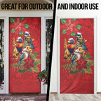 Aussie Native Bird Door Cover Aboriginal Inspired Christmas - Aussie Hoodie