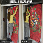 Aussie Native Bird Door Cover Aboriginal Inspired Christmas - Aussie Hoodie