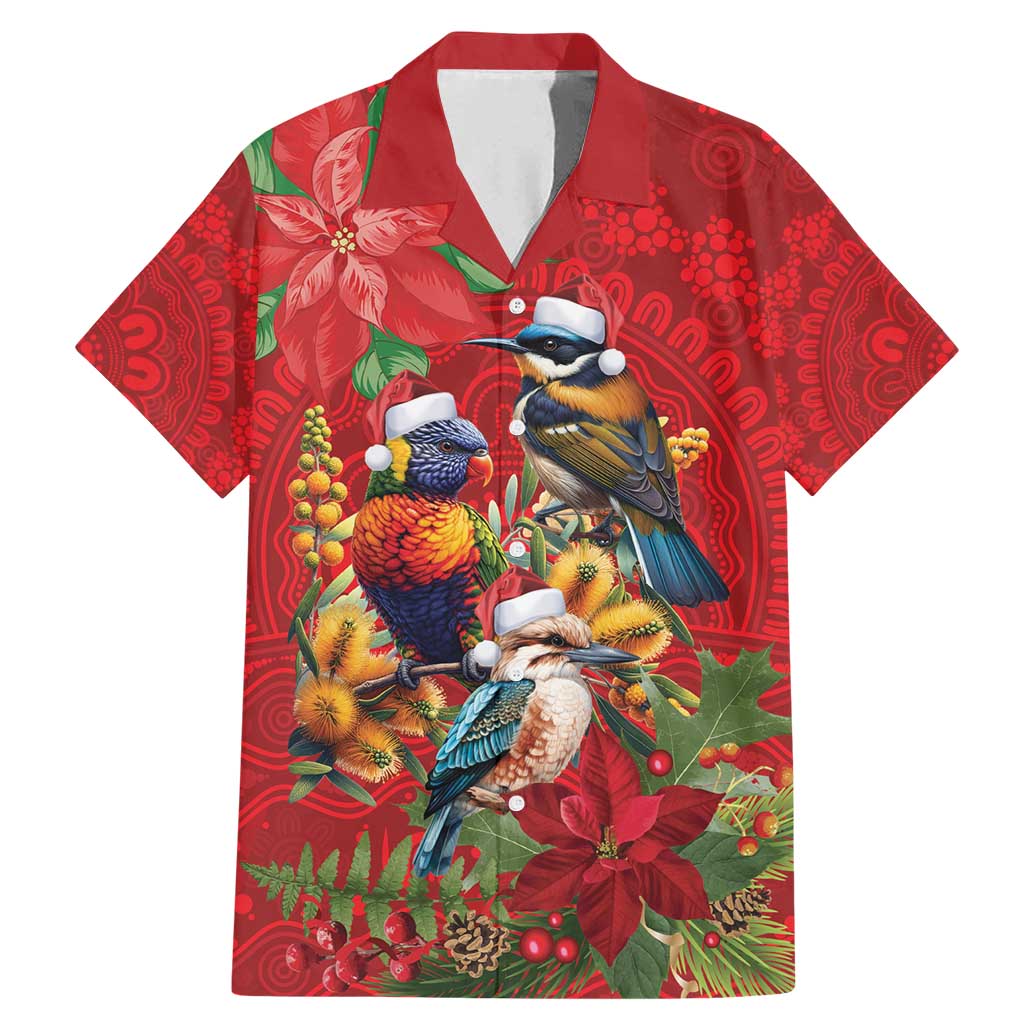 Aussie Native Bird Family Matching Mermaid Dress and Hawaiian Shirt Aboriginal Inspired Christmas - Aussie Hoodie