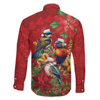 Aussie Native Bird Family Matching Mermaid Dress and Hawaiian Shirt Aboriginal Inspired Christmas - Aussie Hoodie