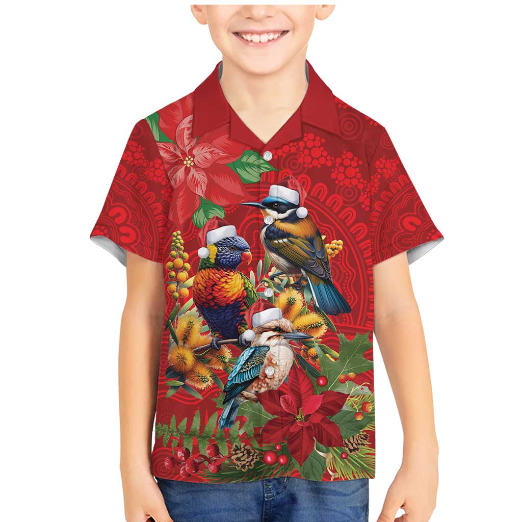 Aussie Native Bird Family Matching Mermaid Dress and Hawaiian Shirt Aboriginal Inspired Christmas - Aussie Hoodie