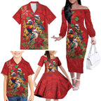 Aussie Native Bird Family Matching Off The Shoulder Long Sleeve Dress and Hawaiian Shirt Aboriginal Inspired Christmas - Aussie Hoodie