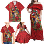 Aussie Native Bird Family Matching Off Shoulder Maxi Dress and Hawaiian Shirt Aboriginal Inspired Christmas - Aussie Hoodie